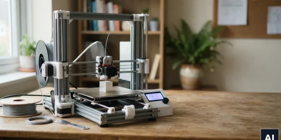 Budżetowa drukarka 3D o prostej konstrukcji na domowym biurku